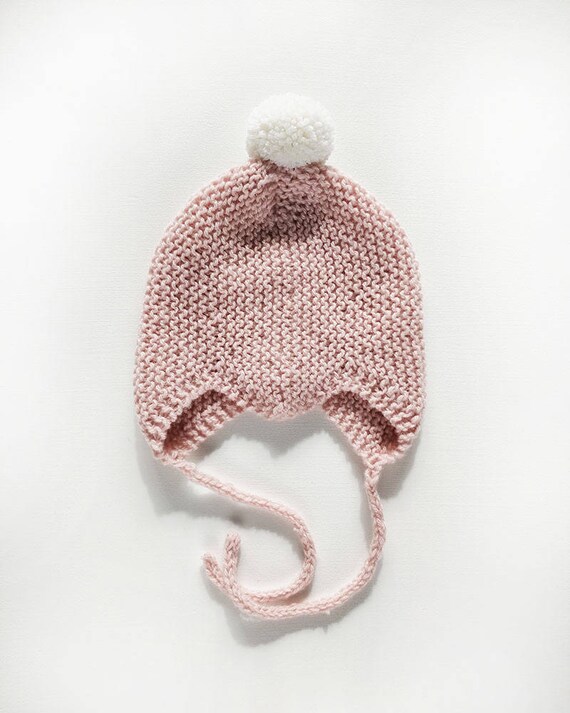 Pink baby bonnet Clearance