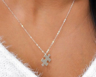 Puzzle piece necklace | Etsy puzzle piece Bracelet