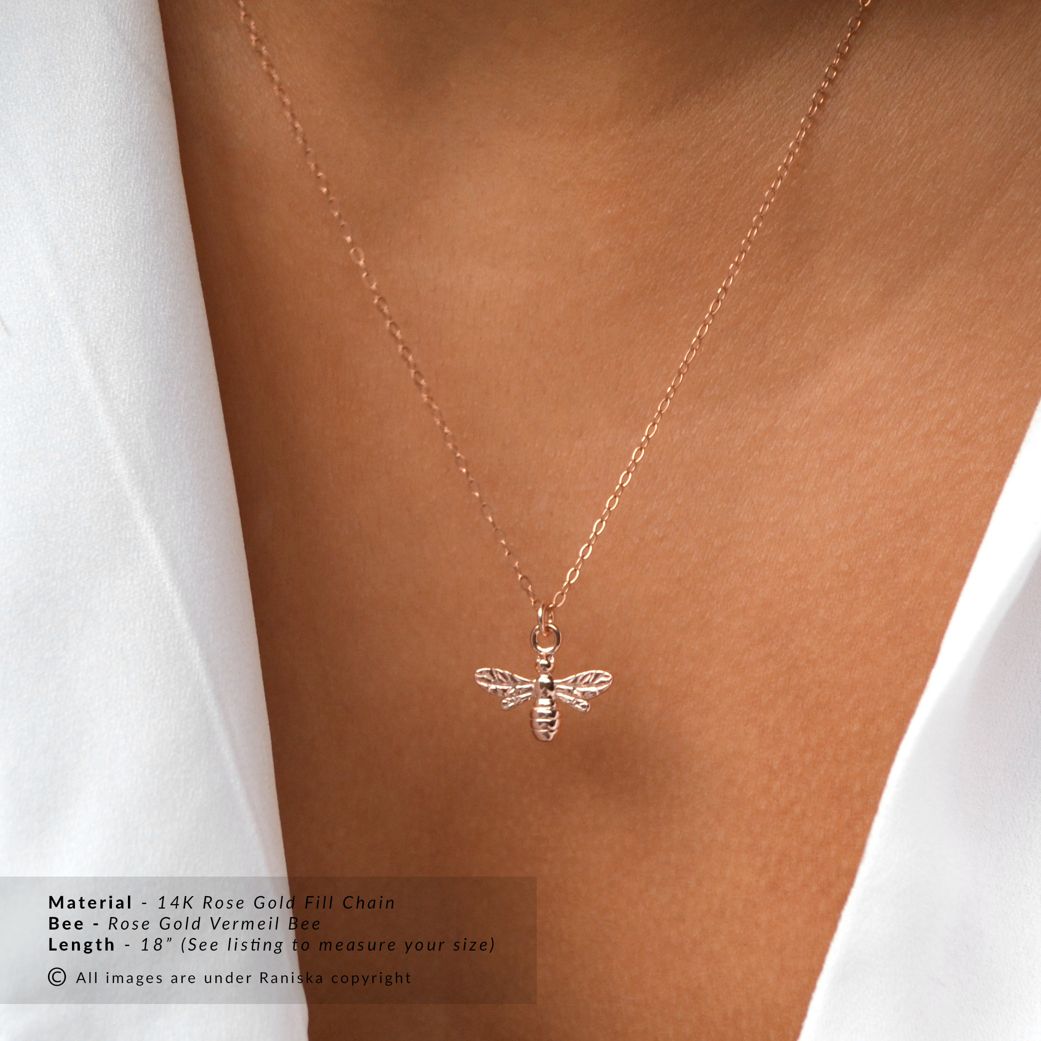 最終セール バンブルビーチョーカーネックレス  ゴールド・シルバー・ローズゴールド・可憐なビージュエリー・ビーチャーム・ブライズメイドギフト・お母さんへのギフト・ギフト - Etsy 日本