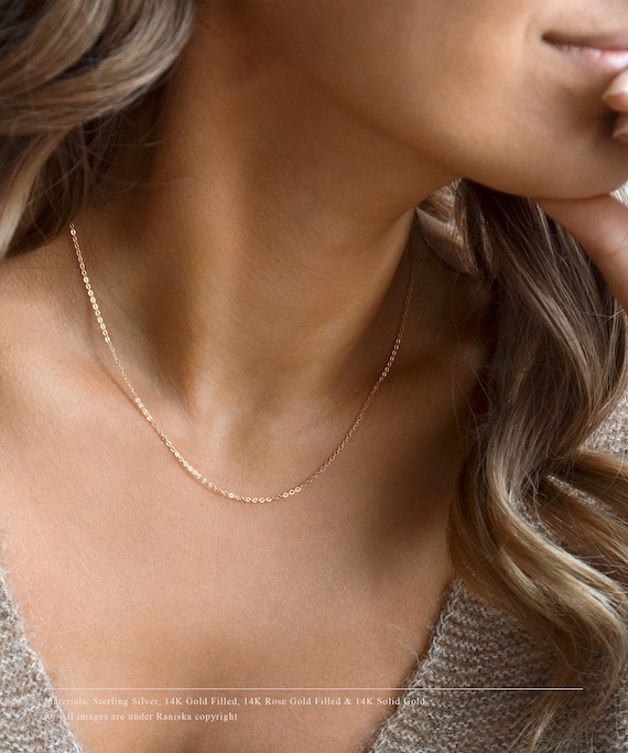 Simple Sterling Silver Layering Chains Simple Sterling Silver Layering Chains