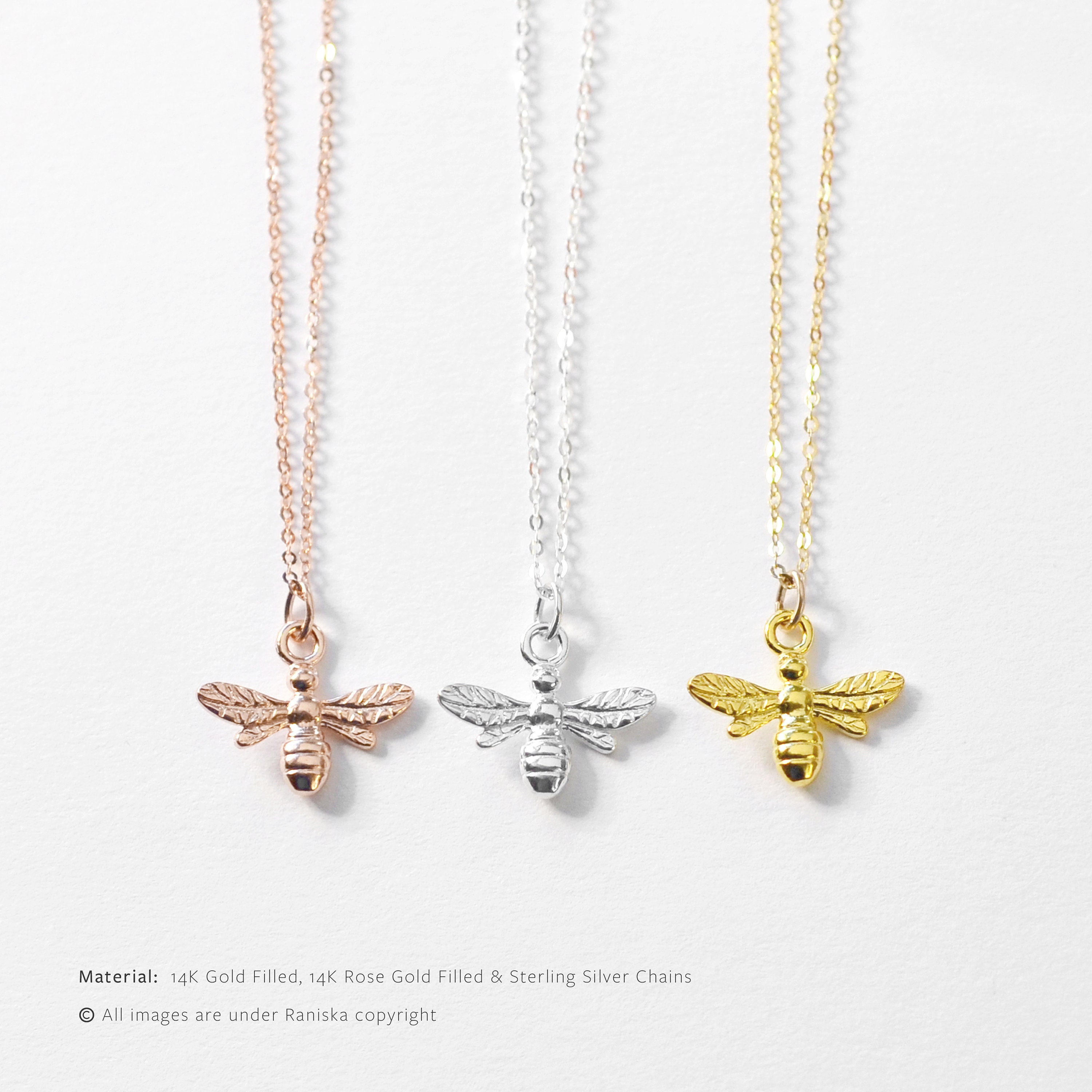 最終セール バンブルビーチョーカーネックレス  ゴールド・シルバー・ローズゴールド・可憐なビージュエリー・ビーチャーム・ブライズメイドギフト・お母さんへのギフト・ギフト - Etsy 日本