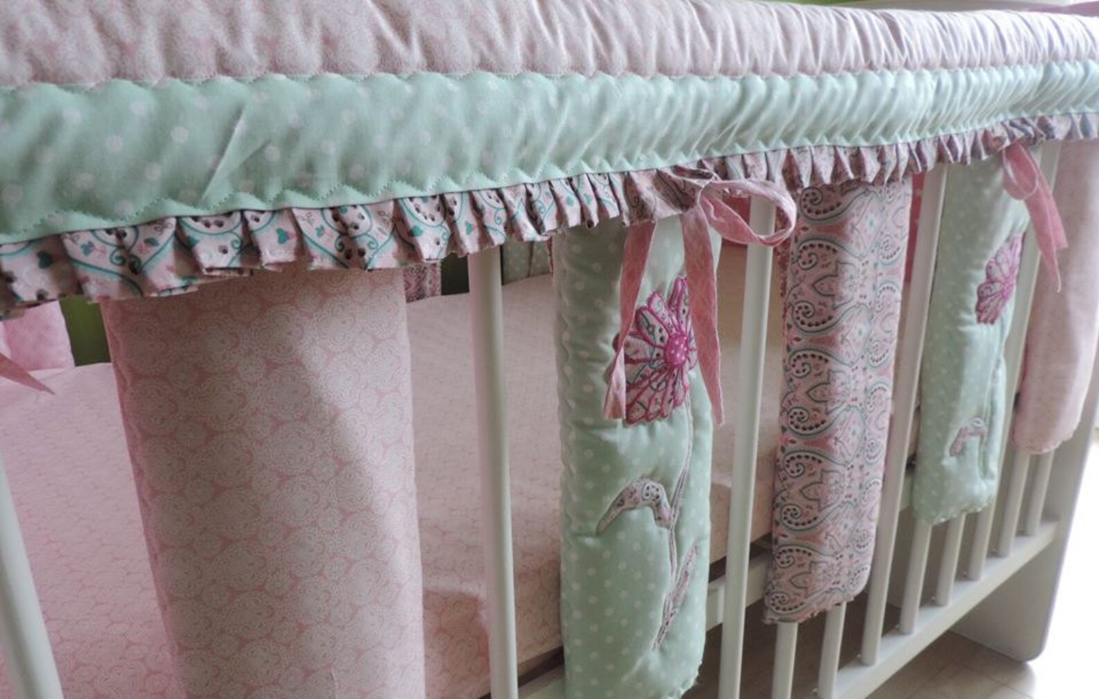 Crib Teething Guards Custom Baby Cot Bar Bumpers Baby Bed Etsy