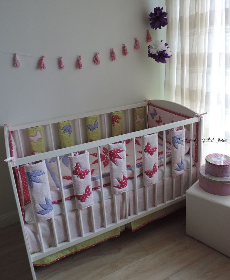 crib set girl