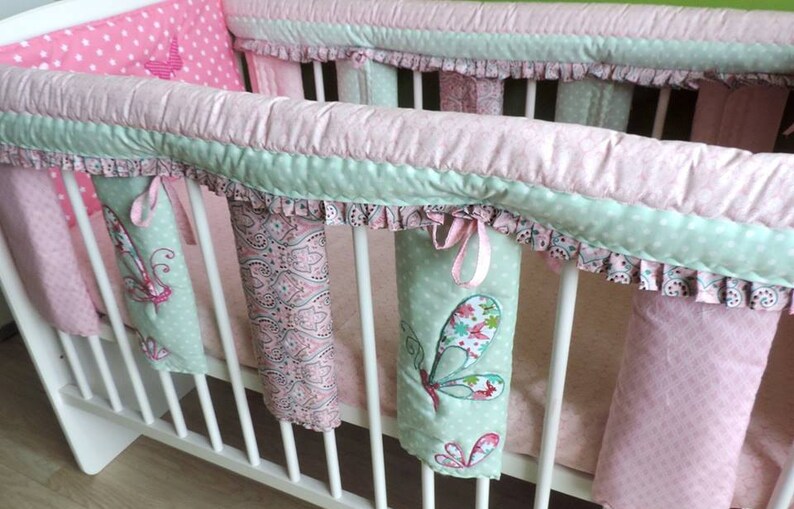 Crib Teething Guards Custom Baby Cot Bar Bumpers Baby Bed Etsy