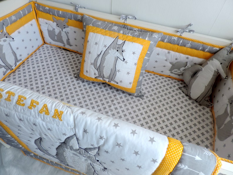 WolF Crib Bedding Woodland Baby Bedding Wolf Blanket Quilt Etsy