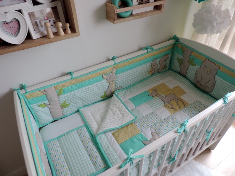 patchwork crib bedding