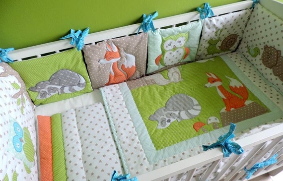 personalised baby bedding set