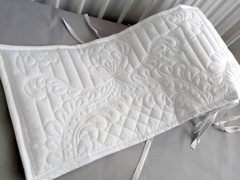 quilted crib sheet