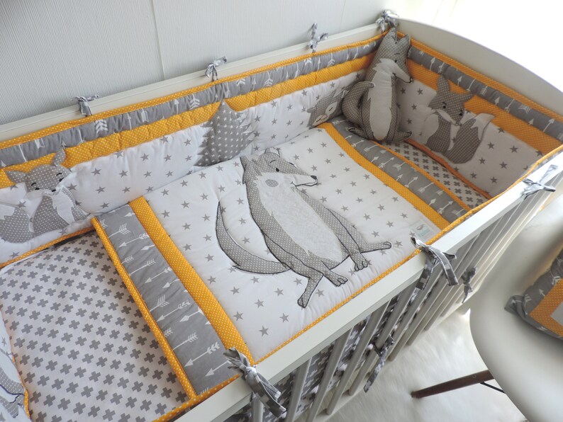 WolF Crib Bedding Woodland Baby Bedding Wolf Blanket Quilt Etsy