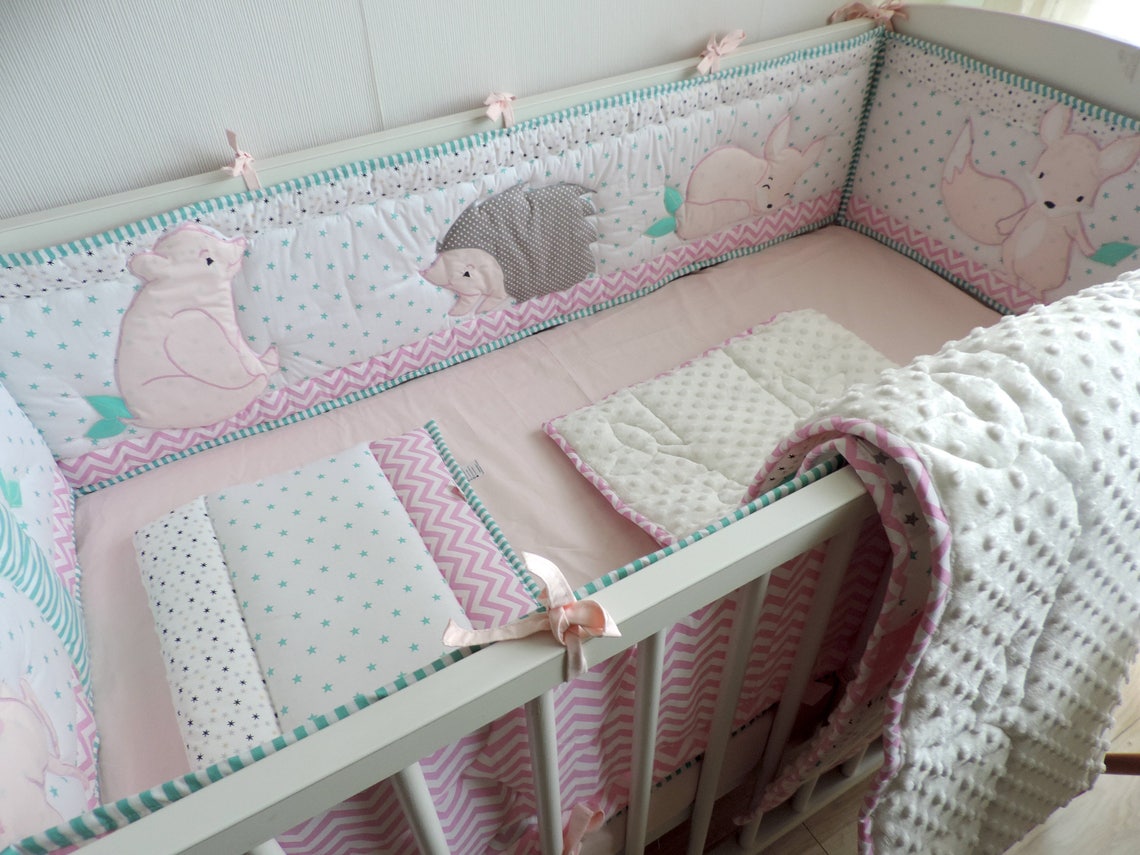 Deer Bedding Crib for Girl Deer Nursery Bedding Deer Baby Etsy