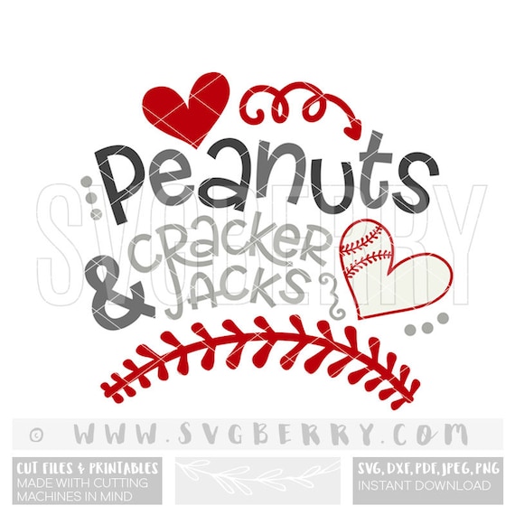 Baseball SVG Peanuts and Cracker Jacks Crackerjacks SVG / Etsy