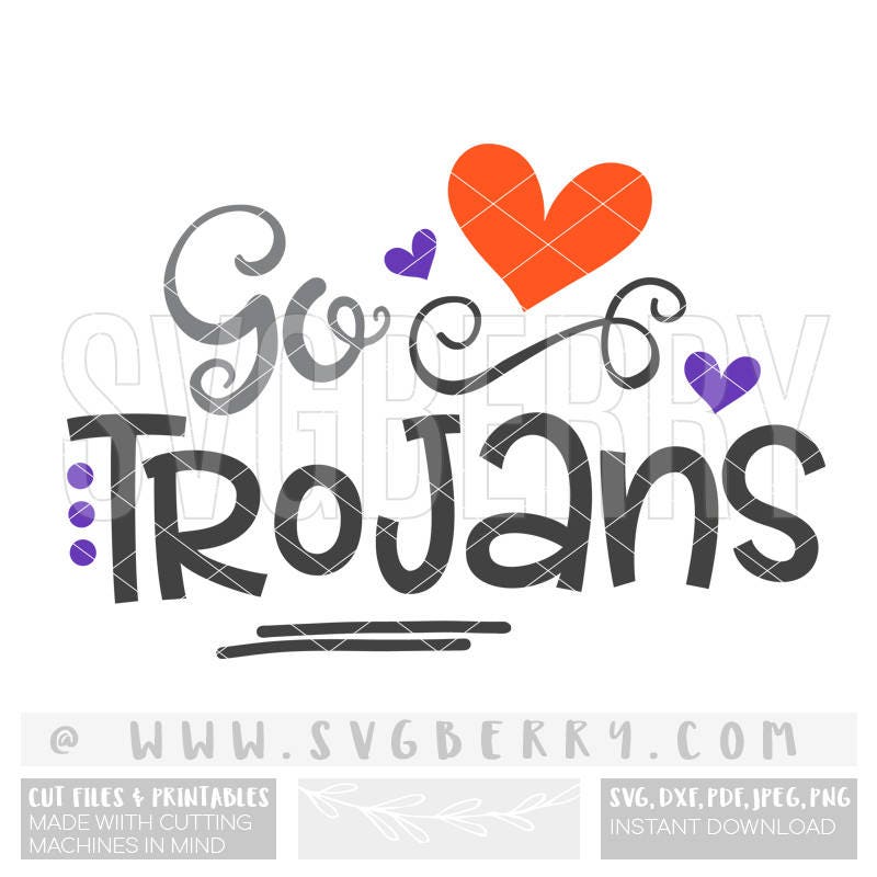 Trojans SVG / Go Trojans SvG / Football SvG Cheer Svg / Live | Etsy