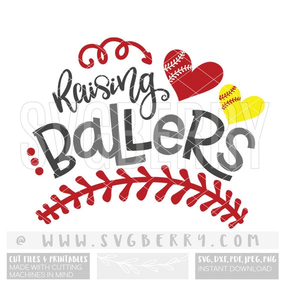 Download Raising Ballers SVG Baseball Mom SVG / Baseball Shirt / Loud