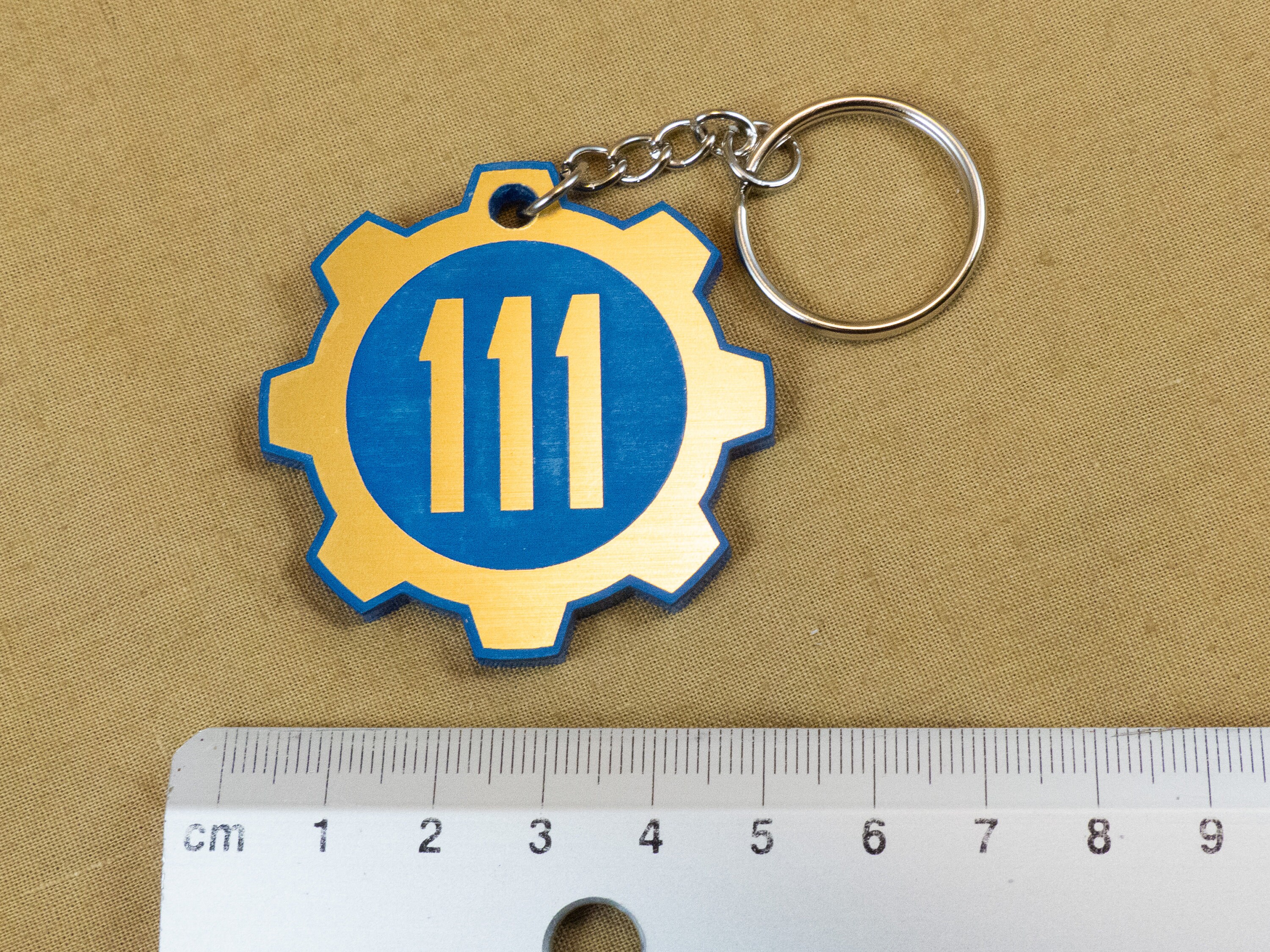 Fallout Keychain - Vault Door Keychain, Post Apocalyptic