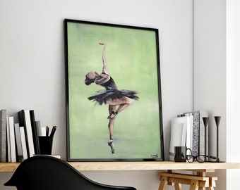 Black Girl Art, Black Girl, Black Ballet Dancer, Melanin, Black Dancer Art, Black Excellence, Black Girl Dancer, Black Dancer, UNFRAMED