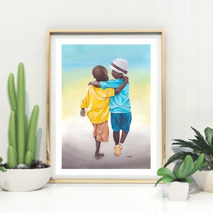 Black Boy Print, Black boy art, Black boy painting, African painting, African art print, African american art, black lives matter, UNFRAMED