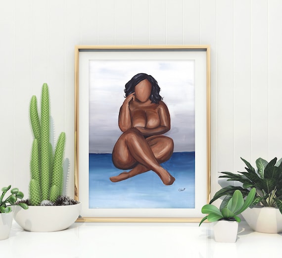 pix Curvy Black Woman Art curvy black girls african american art black women art etsy