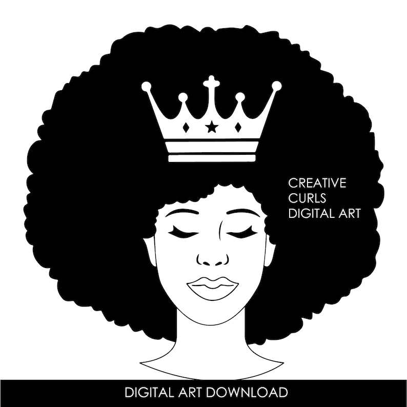 Free Free 157 Svg Afro Queen Crown Svg Free SVG PNG EPS DXF File