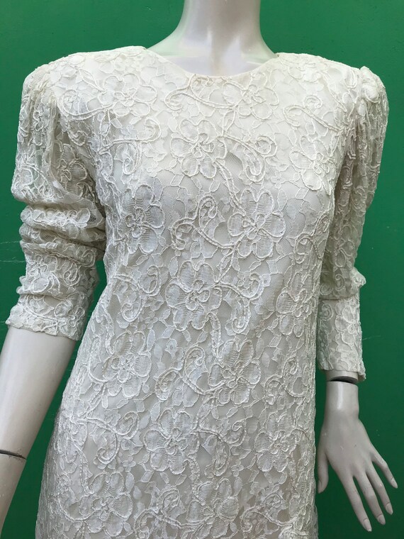 LACE MINI DRESS | Fashion Cream Lace Mini Dress| … - image 5