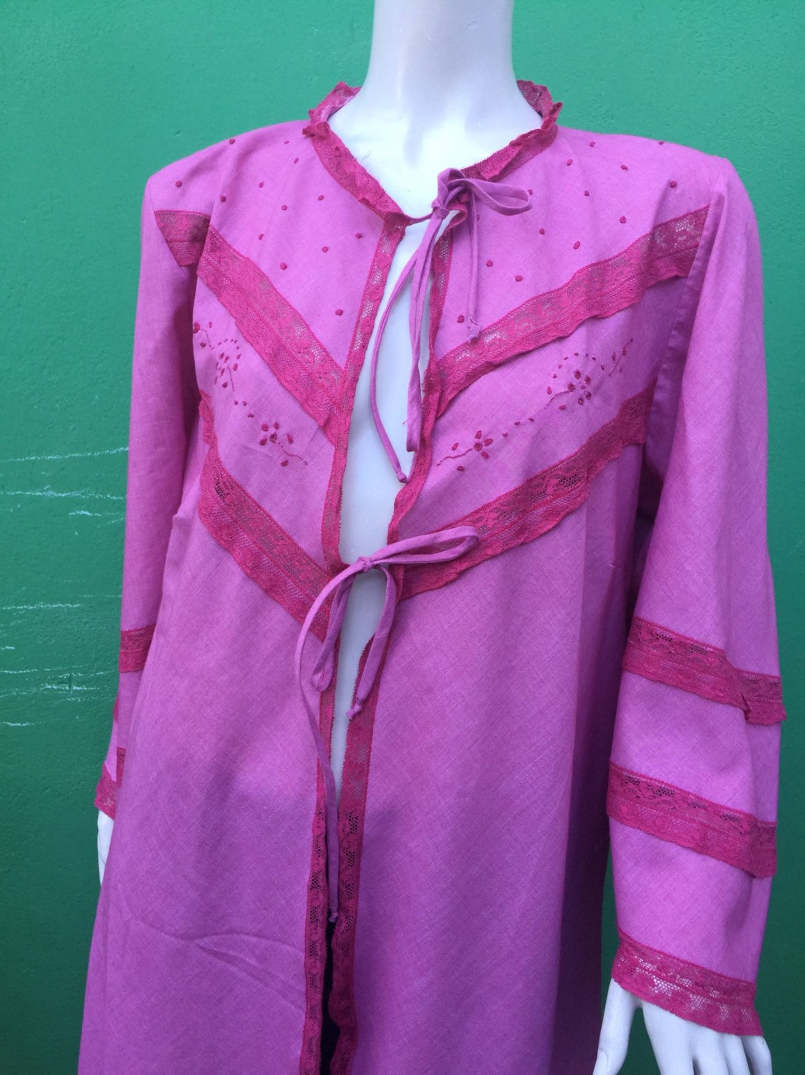 COTTON DRESSING GOWN Handmade Boho Dressing Gown Cotton Etsy