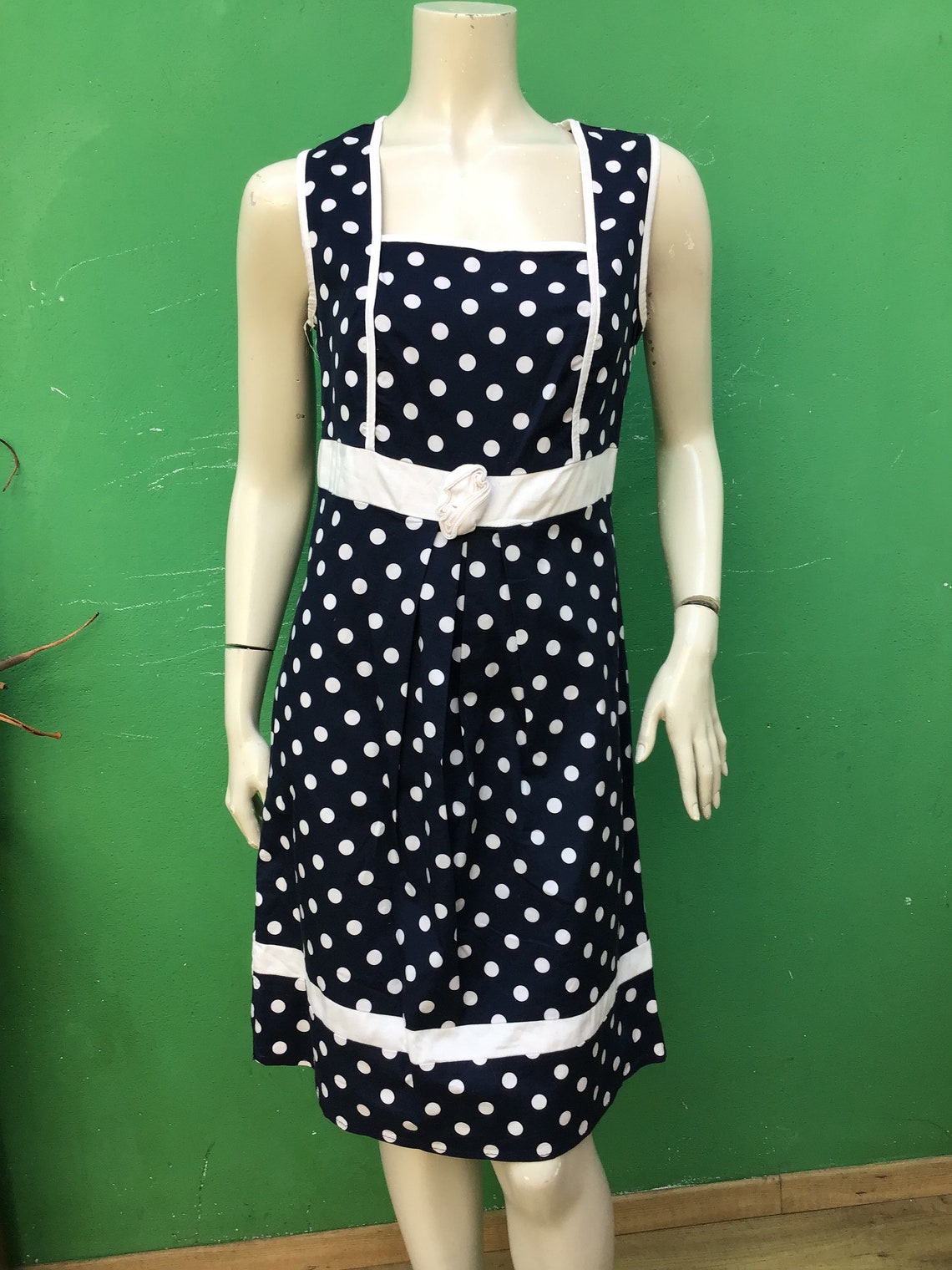 a/1  A POIS VINTAGE Dress| Blue/white dress| Fashion vintage girl | Fashion vintage dress | Vintage fashion dress| a poi’s fashion dress|, foto 4 di 5