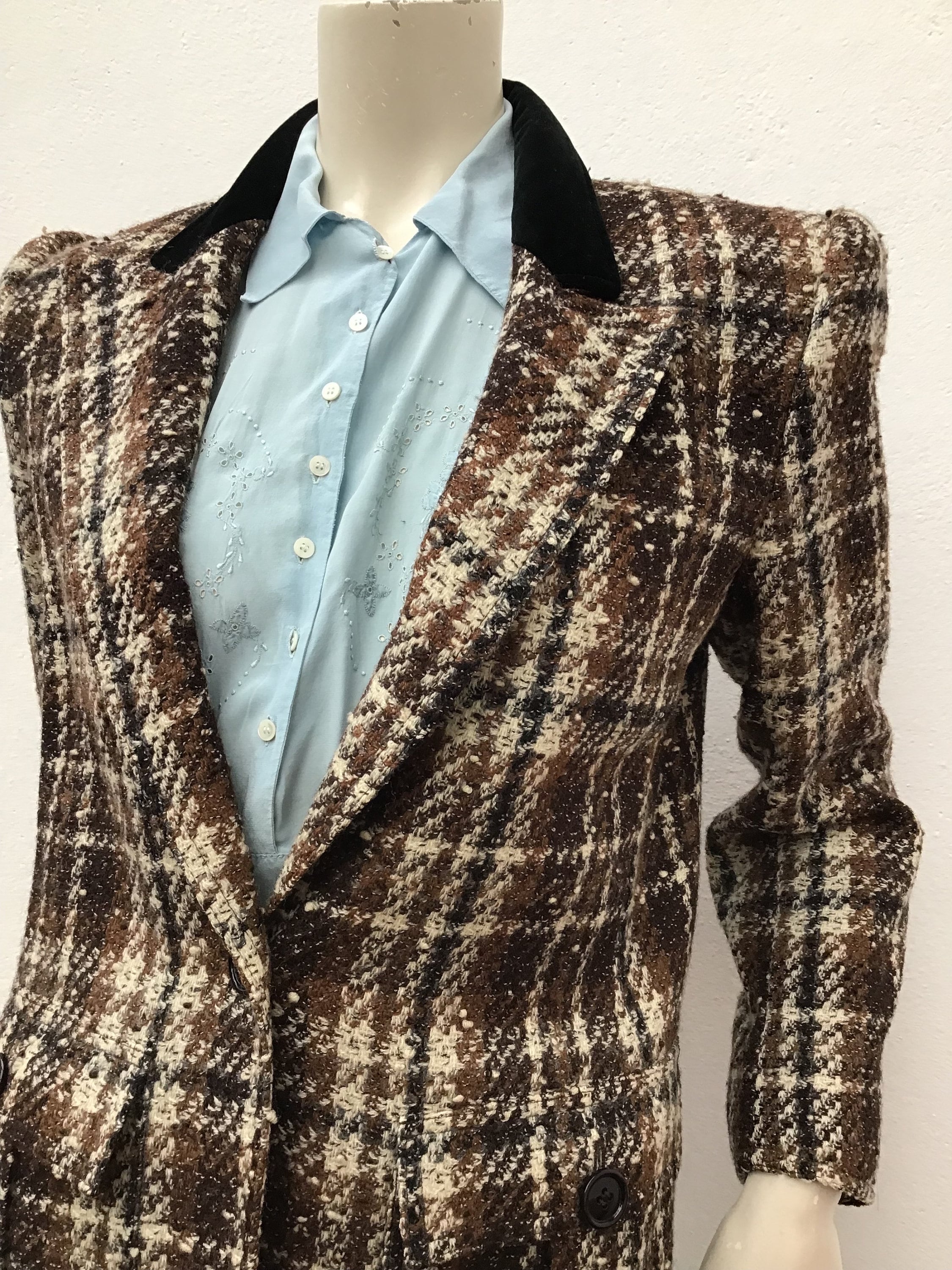 ジャケット・アウター vintage valentino garavani wool jacket A/1 VALENTINO GARAVANI JACKET| Boucle Wool Vintage Jacket|brown