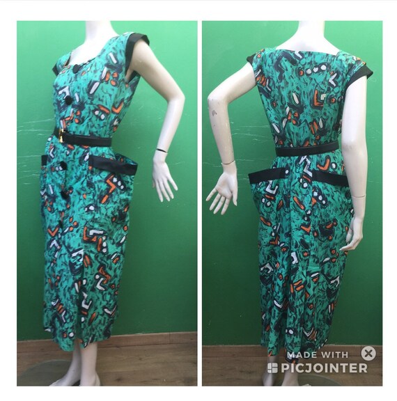 COTTON ASTRATTO DESIGN Dress Fashion cotton dress