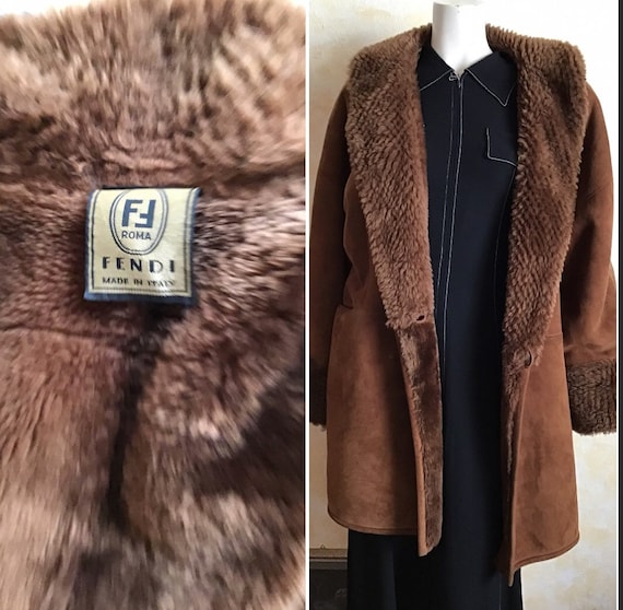 brown fendi coat
