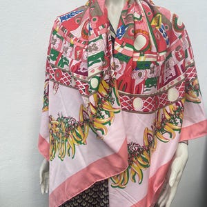 Vintage Silk Stole - Etsy