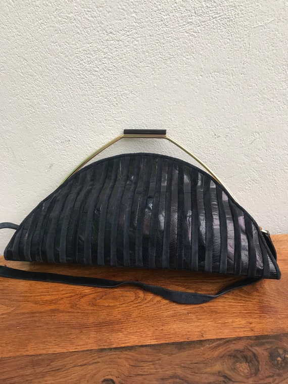LUXURY LEATHER HANDBAG | 80s Patchwork Leather Bag