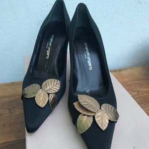 F/1 EMANUELLE UNGARO Schuhe| Vintage-Mode Emanuelle Ungaro Pumps | Modische Vintage-Schuhe | Vintage-Lederschuhe | modische Vintage-Schuhe