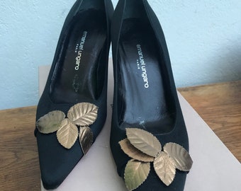 Chaussures F/1 EMANUELLE UNGARO | Escarpins vintage Emanuelle Ungaro | Chaussures vintage tendance | Chaussures vintage en cuir | Chaussures vintage tendance