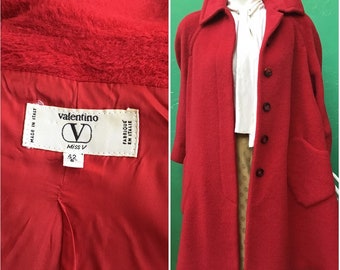 ジャケット・アウター 90s VINTAGE VALENTINO PURE CASHMERE COAT Vintage 90s Valentino Miss V Cashmere Car Coat Women's Size