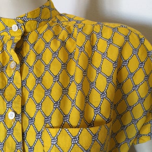 VINTAGE SAILING VINTAGE Dress | Fashionable Girl | Cotton vintage dress| 80s Cotton Dress | Pure cotton dress | Yellow dress | dress mods