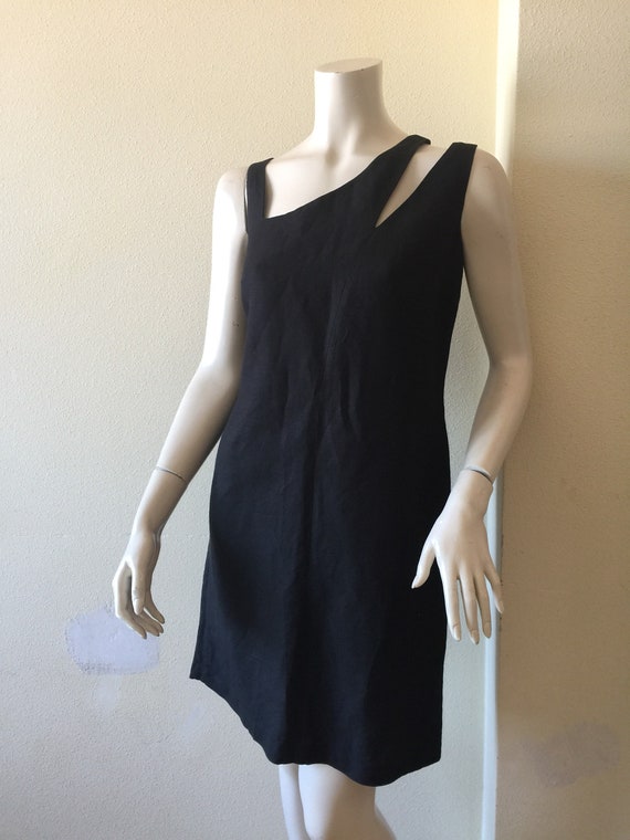 MARELLA LINEN BLACK Dress | Marella linen Mini dr… - image 1