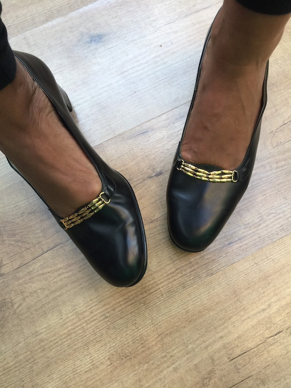 A/1 Black loafers Deadstock LEATHER HANDMADE LOAFE