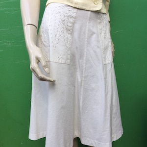 ANCIENT COTTON SKIRT | fashion Embroidered Handmade cotton Skirt | Antique handmade skirt | Fashion cotton skirt| White Cotton Casual skirt