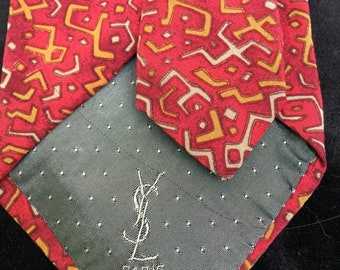 YVES Saint Laurent | 80s Ives Saint Laurent | Ives Saint Laurent Tie | 80s Ives Saint Laurent | Silk Tie | Vintage Tie | If