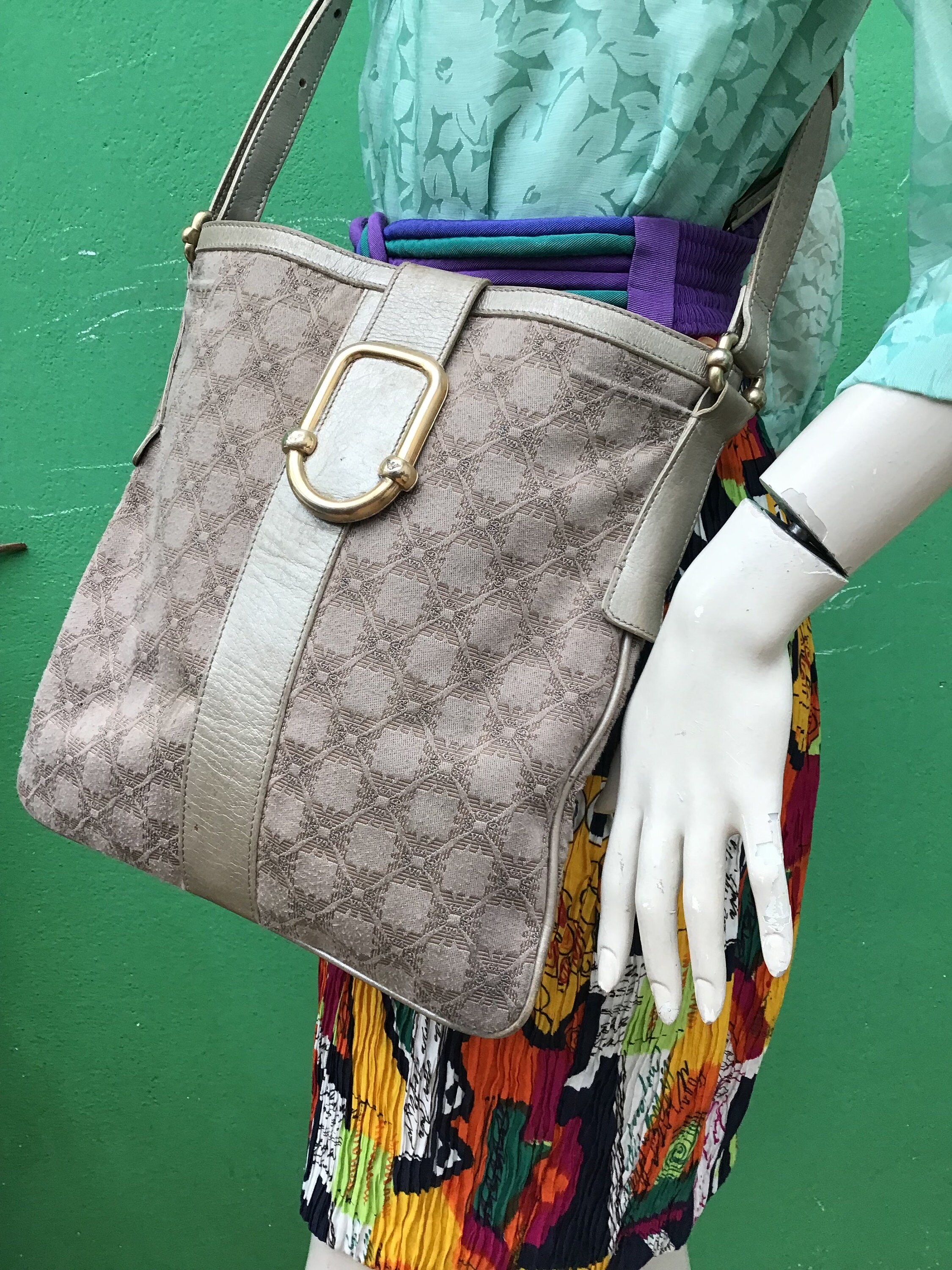 SATCHEL EMPORIO ARMANI | Canvas Leather Satchel | 90s