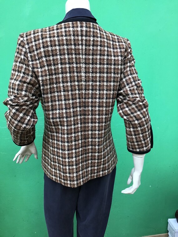MARIO BORSATO-Wool Jacket | Piede de poule vintag… - image 9