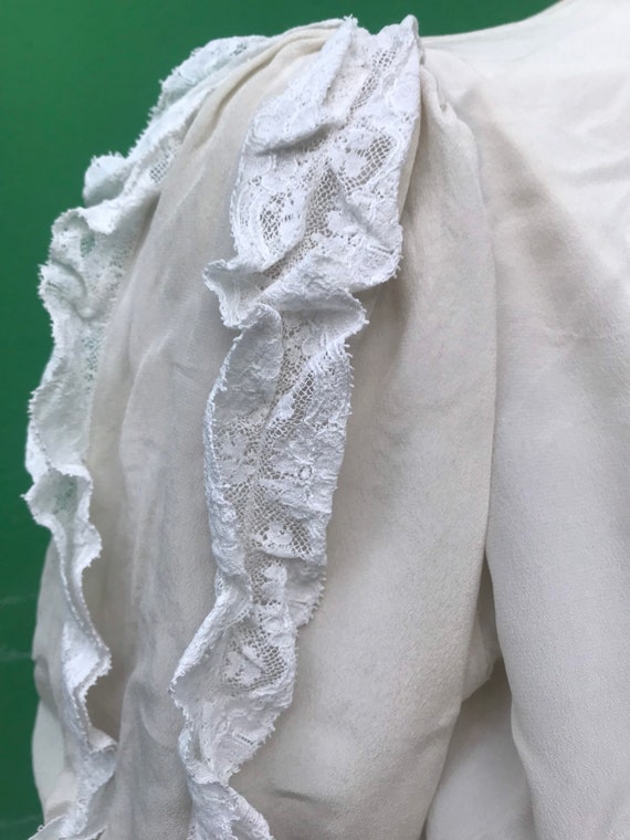 VINTAGE-ANCIENT SILK Blouse | ancient handmade bl… - image 10