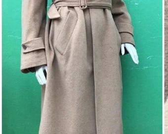 TAILORING WOOL CAMEL Coat| Tailoring Fashion vintage Coat | Sartoria Pietro Pittoni vintage Coat | Camel vintage Coat | Italian vintage Coat