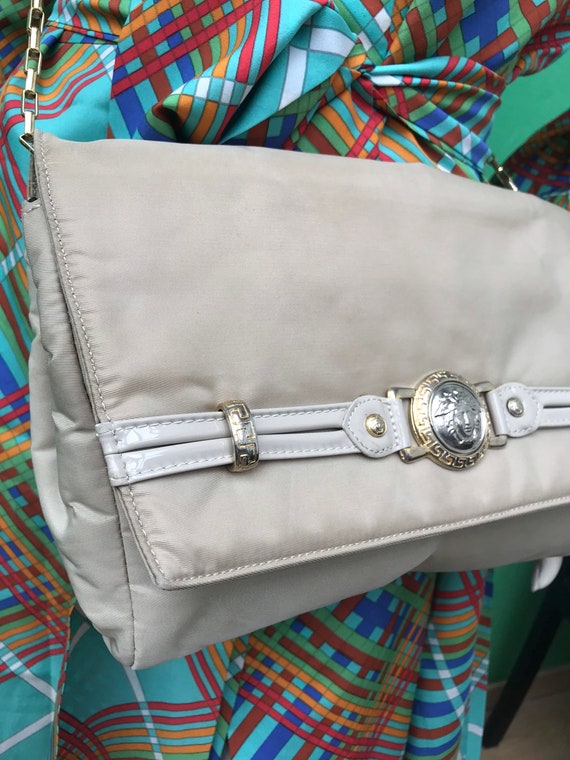Versace tartan bag sale