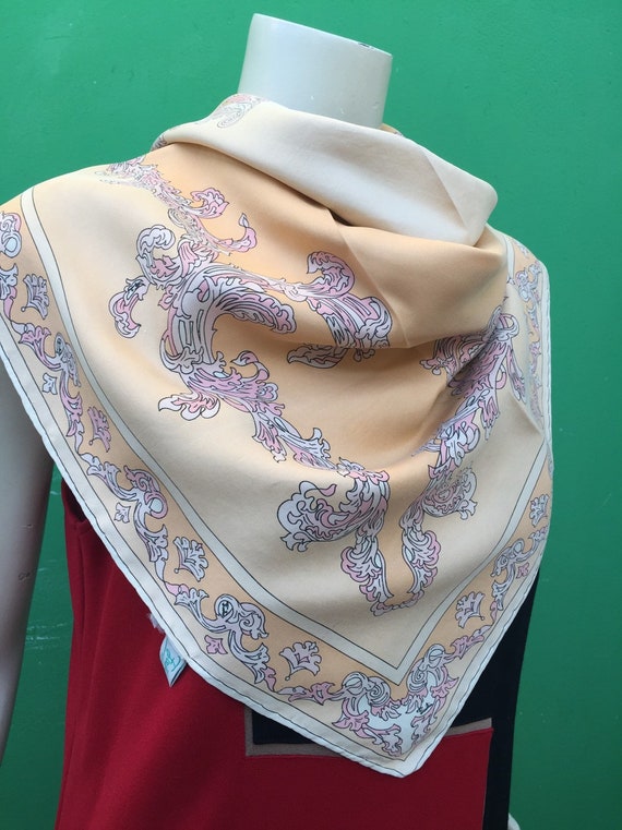 70s FOULARD EMILIO PUCCI Rare Pucci scarf Baroque