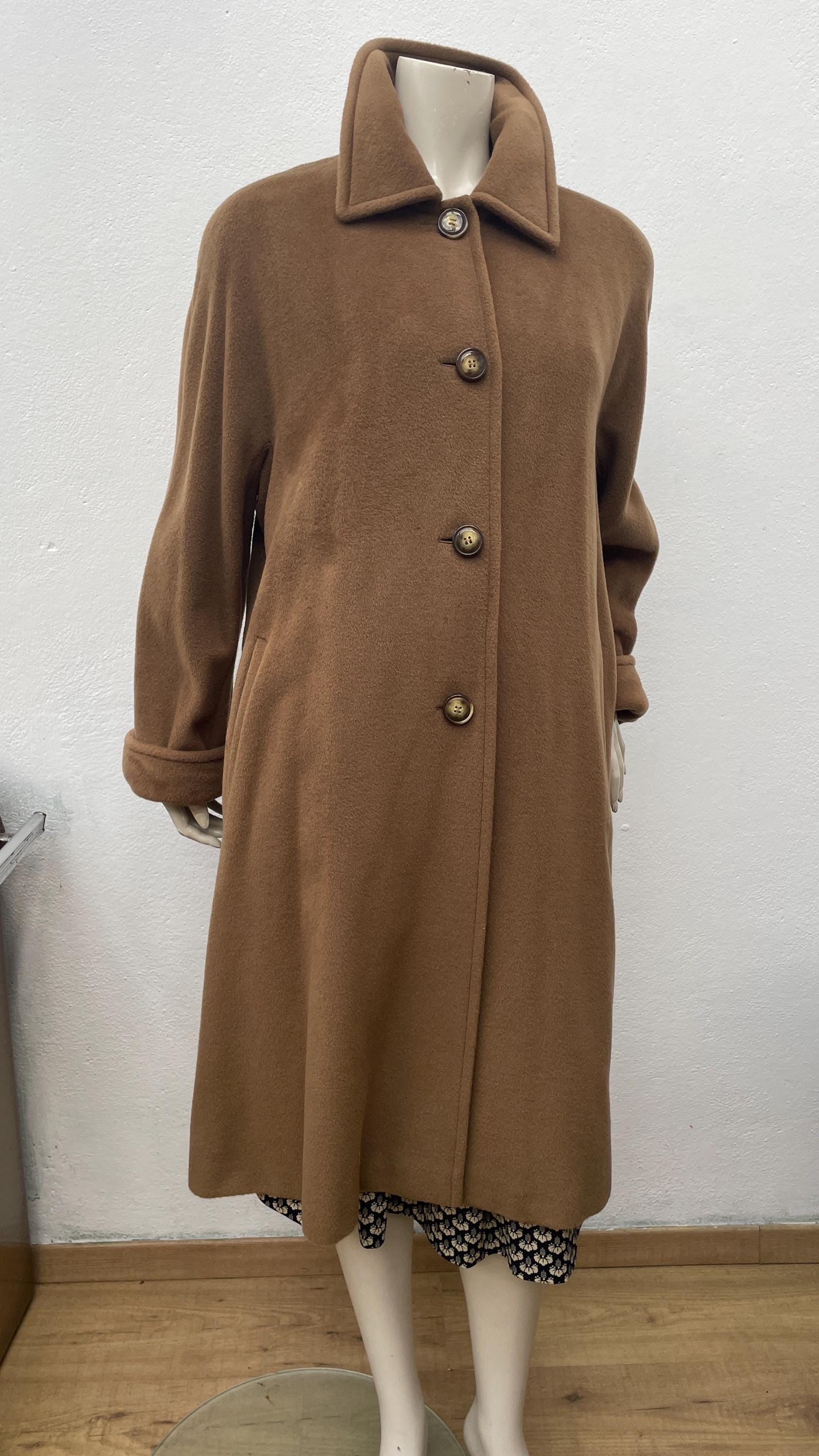 Marina Rinaldi Vintage Coat|camel CASHMERE COAT| Marina Rinaldi