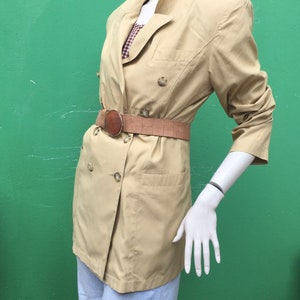 COTTON light mustard BLAZER | 90s double-breasted blazer | Vintage cotton blazer |Vintage Italian blazer