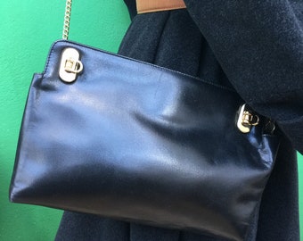 Luxury LEATHER FASHION BAG| Luxury black leather bag | Leather Shoulderbag|  Fiorentino leather shoulderbag |