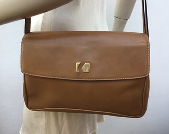 a/1 VINTAGE LEATHER SHOULDERBAG | Shoulder bag Florentine craftsmanship| Cream leather shoulderbag | Fashion vintage Shoulderbag