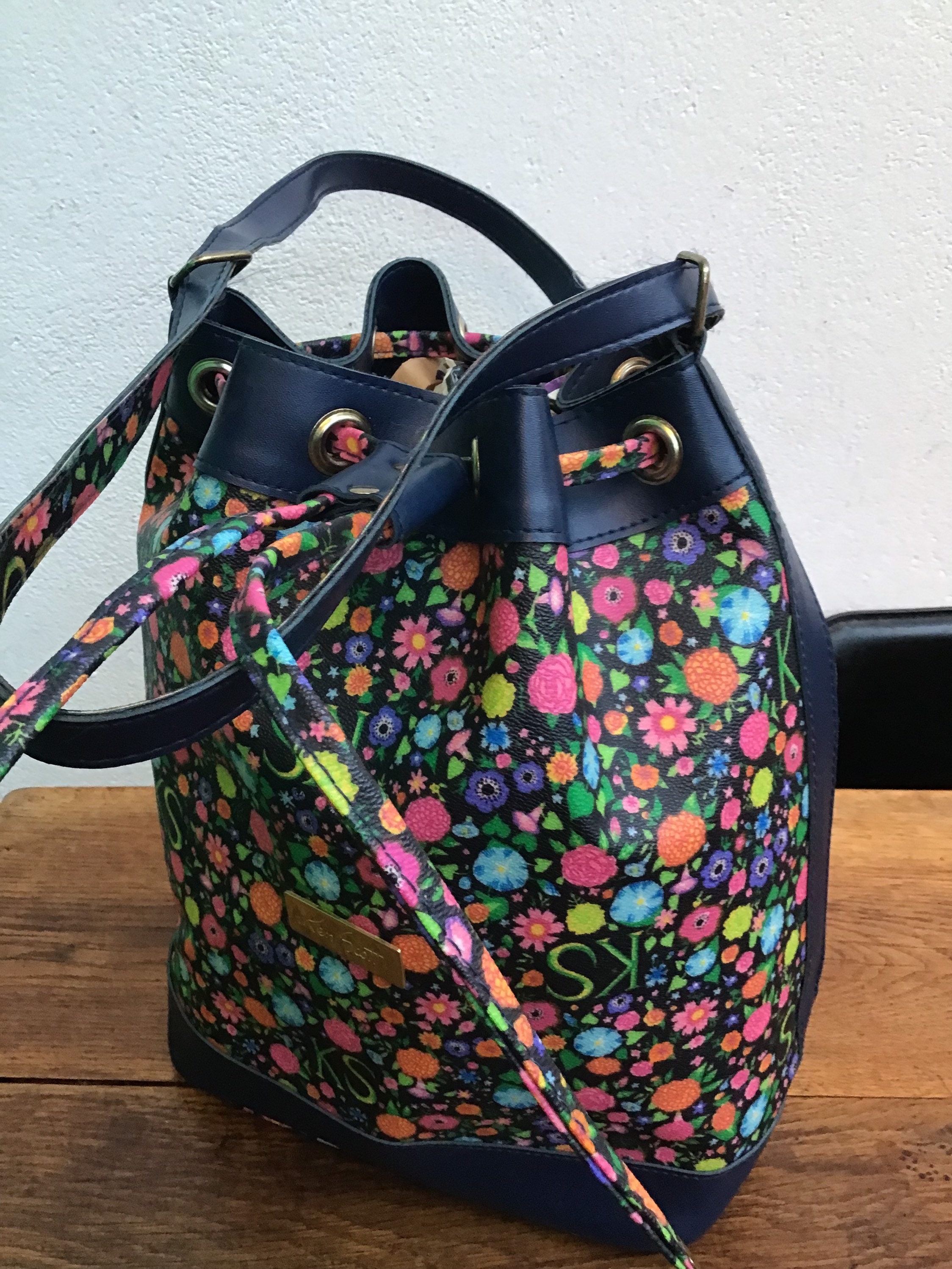 Backpack Borse Ken Scott Vintage Ken Scott Floral Satchel Bag