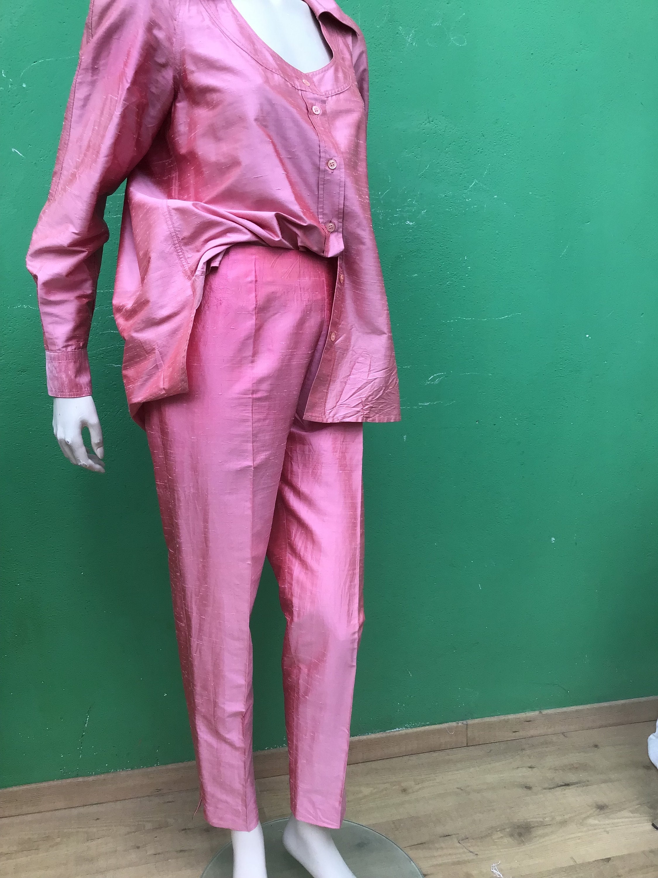 MOSCHINO SILK SET | Vintage Pink Silk Set | Moschino Vintage